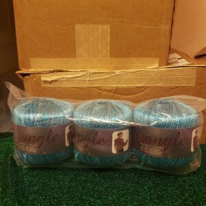 NEW 
3xPREMIER Spangle Glitter Yarn BUNDLE 
Carribean Sparkle 
@164yds
#3 yarn